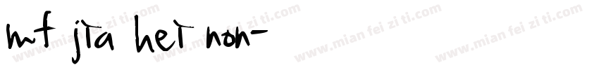 mf jia hei non字体转换